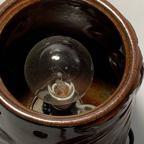 Scentsy DSW-Boho Ceramic Electric Wax Warmer Brown Floral Design - Picture 6 of 9